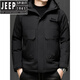 JEEP SPIRIT2026 Новый зимний мужской пуховик Мужская теплая куртка среднего возраста Утепленная куртка для папы 8688 Пуховик Moon Silver White L (80-100Jin Jin равен 0,5 кг)