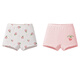 Jeanswest Jeanswest children's soft and comfortable boxer briefs 2025 winter new children's underwear PA9 2 pack off-white + light pink 6259 130 cm