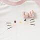 Fanlie girls long-sleeved T-shirt spring 2026 new style children's casual bottoming shirt baby girl top spring and autumn white with pink 80 cm