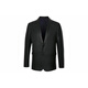 SATCHI solid color suit collar single-breasted long-sleeved leather jacket men's black black one size 52
