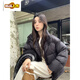 Chujing Down Jacket Women's Short Style White Duck Down Small Lightweight Bread Jacket Thickened Winter Black New National Standard 95 White Duck Down M