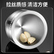 Tuojin 316 stainless steel garlic pounder solid pounder household grinder and pounder manual garlic grinder pepper pounder 316 extra large drum type with cover