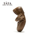 TATA children's shoes children's small leather shoes 2026 spring new girls Mary Jane shoes with skirt soft sole princess shoes TT6132 brown 24