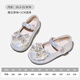 Red Dragonfly Girls' Shoes 2026 Spring Children's Shoes Princess Elsa Shoes Small Leather Shoes Q61BD025 Beige 31