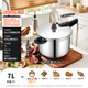 Shuangxi pressure cooker 304 stainless steel gas induction cooker universal explosion-proof household pressure cooker 24CM/7L upgraded to 100KPa