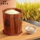 ZFEN Light luxury high-end ebony high-end solid wood rice bucket household insect-proof and moisture-proof sealed rice tank kitchen rice storage small size 10/Jin Jin equals 0.5 kg +/meter cup