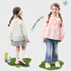 Betis children's shirt girls spring new style baby style girl spring French shirt comfortable and skin-friendly pink 100 cm