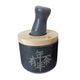 Man Gong high-end quality stone garlic pounder original stone garlic pounding mortar granite stone mortar with lid kitchen tools hand polished Jinyumantang