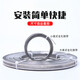 Xu ordered 304 stainless steel universal American hose hoop clamp large pipe clamp through hole steel strip pipe hoop coil strap binding strap 8mm matching 304 buckle