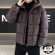 Snow Flying (SNOWFLYING) High Weight Down Jacket Men's Winter 2025 New Fashion Brand Hooded Bread Jacket Thickened Warm Jacket Men Black
