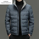 Emporio Armani EA7 Armani 2026 winter new down jacket men's casual short style trendy brand warm stand-up collar top clothes men's white duck gray green M