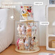 RSRDDY German quality lab cloth pendant display box rotating transparent plush doll doll blind box storage display stand cream yellow single pack hanging rotating lab cloth display box installation free