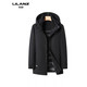 利郎（LILANZ）一衣多穿冬男士连帽羽绒服保暖90鸭绒连帽可拆卸内胆商务休闲 黑色 6936 14XL (190)