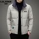 LILANZ 2025, новинка зимы, мужской утепленный теплый пуховик для молодежи и среднего возраста, повседневная мужская модная куртка с воротником-стойкой, белая M 170