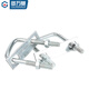 GUWANJI galvanized right-angle square U-bolt tube clamp square screw buckle clamp hoop baffle extension fixation M10x190x300 2 sets