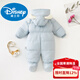 Disney Baby Winter Down Jacket Thickened Warm Windproof Jumpsuit Outing Suit Newborn Baby Huddling Clothes Blue Pocket Puppy 36cm Small Size (Recommended 0-4 Months)