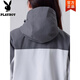 Playboy (PLAYBOY) one-piece, three-wear couple style fleece jacket for men, autumn and winter outdoor leisure, removable fleece-lined mountaineering jacket, black, women's style, S recommended 85-105Jin Jin equals 0.5kg