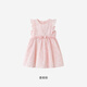 YEEHOO shopping mall same style dress girls princess dress spring and summer vest skirt western style one-year-old dress new style champagne pink 80 cm