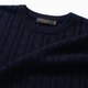 Langdeng men's sweater sweater casual winter classic pullover round neck twist sweater
