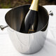 MPPMCK Nordic personality 304 stainless steel ice bucket European style large stainless steel champagne ice wine bucket wide mouth iced red wine bucket large double ear ice bucket