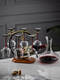 Fantasy decanter household high-end wine dispenser set thickened crystal glass red wine glass wine set commercial solid wood Fulu wine rack + sommelier wine glass 460ml
