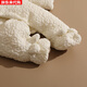 British-style newborn baby clothes, winter jumpsuit, foot-covering full-month baby plus velvet thickened cotton coat, beige three-dimensional jacquard foot-covering cotton coat 59cm _0-3 months