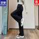 ROMON sherpa wide-leg pants for women in autumn and winter extra thick warm casual sports pants plus velvet thickened narrow straight pants black extra thick sherpa regular style - trousers S Recommendation 85-93 Jin Jin is equal to 0.5 kg