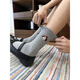 Aoyanlai gray puppy socks for women, boneless mid-calf, versatile, skin-friendly cotton, gray + love + stars_package 3 pairs