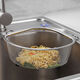 Fantasy sink garbage drain basket triangle filter kitchen sink rack sink leftovers leaking basket large 2-piece set standing type hanging type