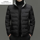 Emporio Armani EA7 Armani 2026 winter new down jacket men's casual short style trendy brand warm stand-up collar top clothes men's white duck gray green M