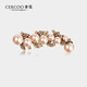 Cercoo Retro Praise Baroque Pearl Hair Clip Rhinestone Top Clip Back of the Head Hair Clip Versatile and High-end Gift for Girlfriend