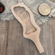 Huan Huan large steamed fish steamed buns solid wood mold for Chinese New Year making flower buns, longevity peach card flower cakes wooden tools, medium longevity peach 9 cm