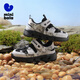 Minibala (minibala) children's shoes, children's sandals, new summer river tracing shoes, boys' breathable beach shoes, girls' sports and leisure, anti-collision and versatile, gray size 33, suitable for feet length 19.3-20.0cm
