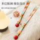 Shantou Lincun Dopamine long-handle shoehorn, pregnant women and the elderly do not need to bend over to wear shoes, dopamine red model_6cm shoehorn to wear shoes without bending over