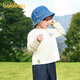 BALABALA balaOne BALABALA children's long-sleeved T-shirts for boys and girls 2026 new spring pure cotton tops off-white 10302 120