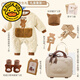 G.duck newborn baby clothes gift box set winter gift for full-month baby 100-day practical meeting gift for men and women Hello Bear gift box 5 66cm (0-4 months)