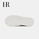 HR Helena women's shoes 2025 winter new thick sole heightening white shoes sneakers round toe laces comfortable and versatile Mi Xing 35