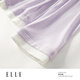 ELLE fake two-piece casual suit for women with built-in chest pad, comfortable and loose lavender home wear suit 2026 spring purple S