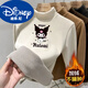 HEYDIDY children's semi-turtle collar German velvet thickened bottoming shirt autumn and winter boys and girls T-shirt medium and large children's warm velvet inner layering top beige three cats velvet thickened 110