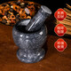 Tuojin imported quality jade garlic mortar from Germany, natural stone garlic press, stone mortar, garlic grinder, household pounder, separate stone hammer (without tank)_can note the color