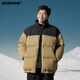 Viishow2025 new winter style short down jacket for men and women, stand collar, warm, fashionable and popular, brown S
