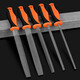 File grinding tool, triangular file, steel file, semi-circle file, steel file, flat file, rubbing knife set, quenched round file, 6 inches