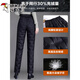 Woodpecker (TUCANO) Official Middle-aged and Elderly Down Pants Women's Outerwear 2026 Winter High-waisted Loose Thickened Mother's Straight Cotton Pants New Style Obsidian Black 90 White Duck Down L Recommended 105-120 Jin Jin equals about 0.5 kg