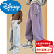 Disney Girls' Velvet Pants Winter New Children's Autumn and Winter Style Thickened Casual Sports Pants Big Children's Lamb Velvet Sweatpants Cotton Jacket Gray 120