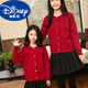Didi.Ni HEYDIDY New Year's parent-child clothing 2025 family blessing autumn and winter family of three, mother and daughter New Year's red New Year's greetings sweater red cardigan sweater 80 children's recommended weight 15-20