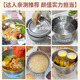 Liven Xiaogangren electric hot pot 304 stainless steel electric cooking pot split type small electric pot for 2-3 people 3 liter small pot 0 coating electric steamer electric heating pot with steamer DHG-J368