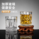 Yusenyi Beer Mug Home Glass Cup Thickened High Temperature Resistance High-Looking Cup High-end Commercial Bar KTV Small Wine Cup (6 Cups-Cup Holder) Bamboo Beer Cup 100ml-6 Hole Cup Holder