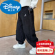 Disney children's clothing boys' velvet pants new style all-in-one velvet autumn and winter style winter boys' thickened denim big children's trendy new year cotton coat style black velvet thickened version 120 cm