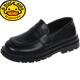 G.duck boys' small leather shoes, spring and autumn children's black single shoes, middle and large children's British style fashionable soft sole beanie student performance shoes black yy C200 26 shoe inner length 15.8cm