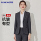 Luo Meng Suit Women's Professional Dress Single Suit Business Interview Work Commuting Suit Jacket Gray